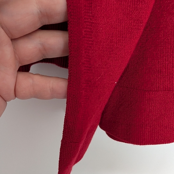 Anne Klein Vibrant Red Cowl Neck Sweater 2X *Slight Imperfections* - Picture 5 of 9